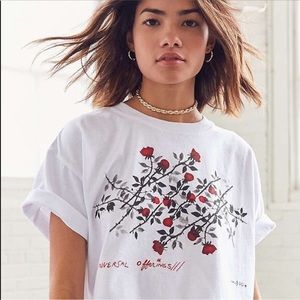 NWT Urban outfitters flower embroider top